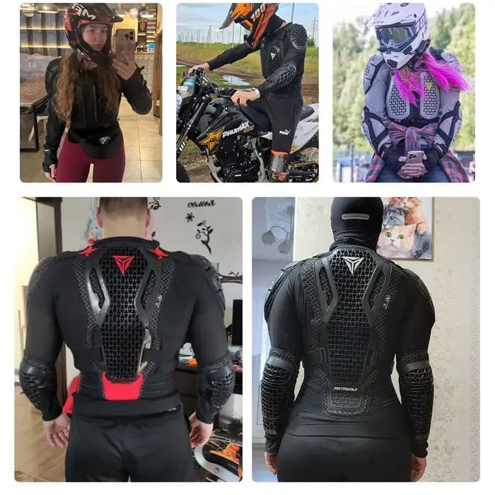 Blouson de moto avec protection intégrée pour la protection de la moto