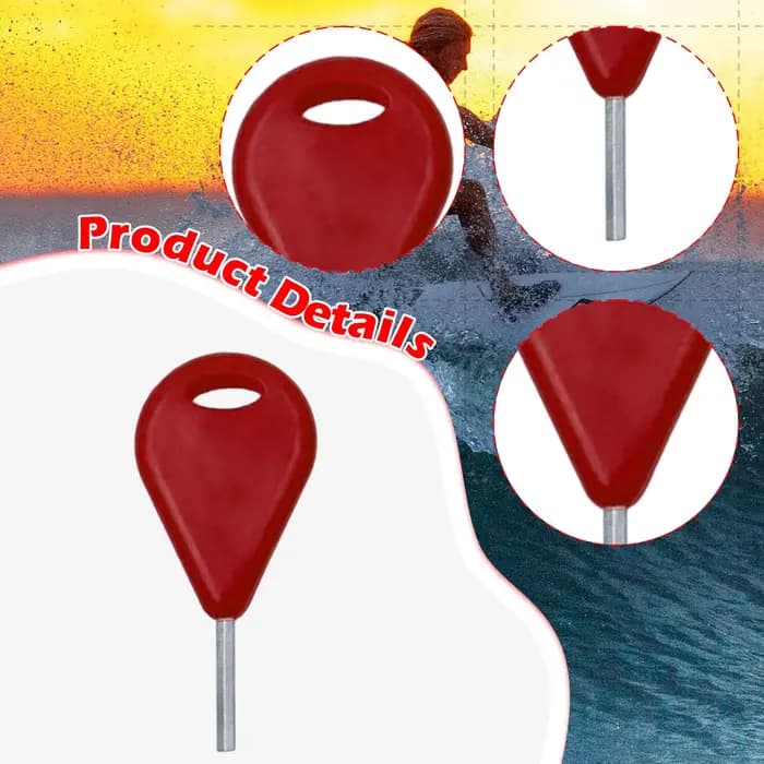 Accessoire de remplacement de clé d'aileron de Surf universel facile à utiliser pour les Sports nautiques en métal avec clé de poignée à vis sans tête clé d'aileron de planche de Surf