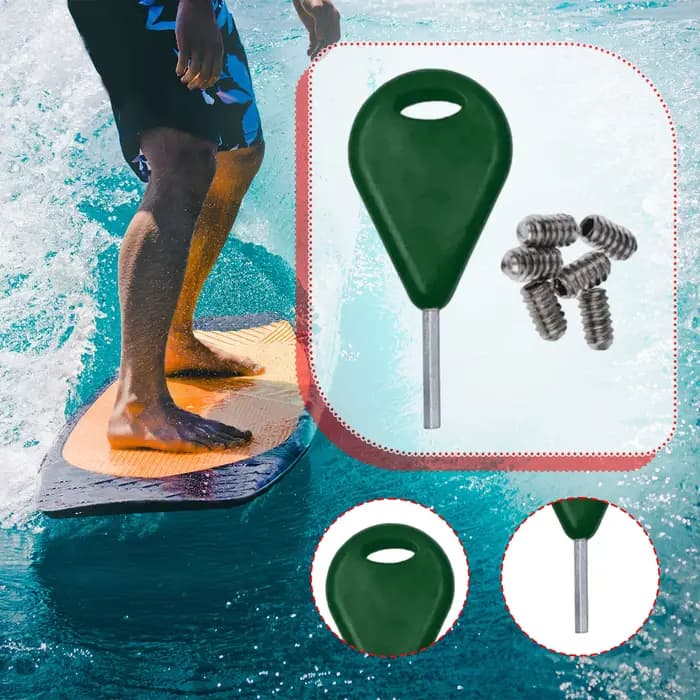 Accessoire de remplacement de clé d'aileron de Surf universel facile à utiliser pour les Sports nautiques en métal avec clé de poignée à vis sans tête clé d'aileron de planche de Surf