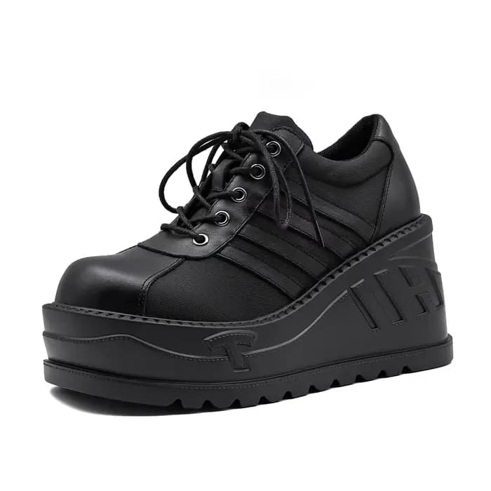 Bottes Gothiques à Semelles Compensées pour Femme