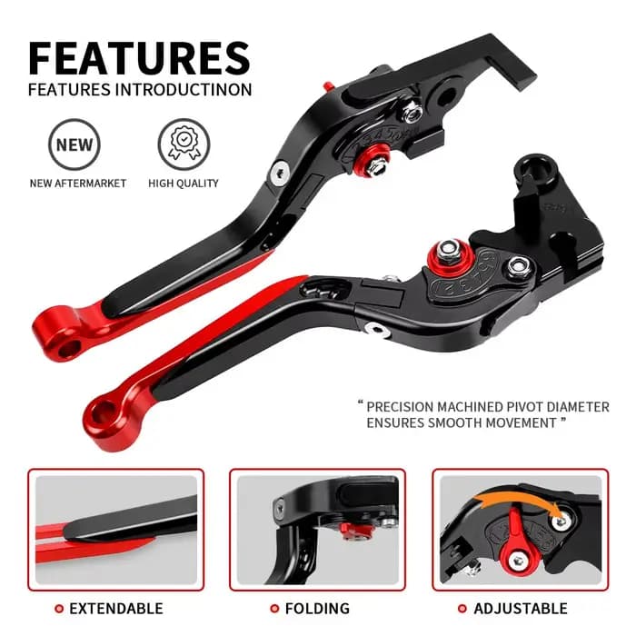 Leviers d'embrayage de frein pour moto Suzuki