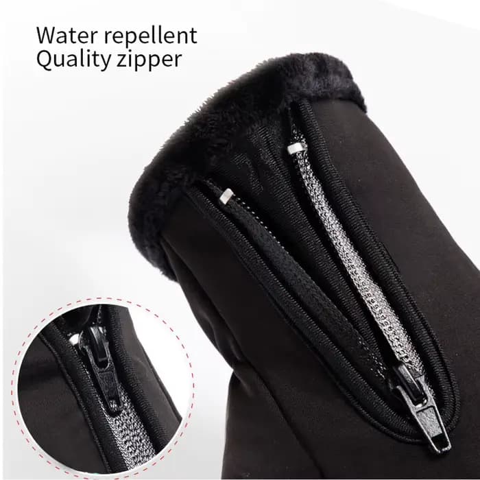 Gants de moto hiver thermique doublé polaire