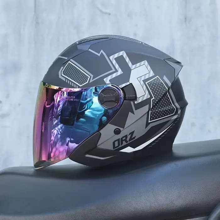 Casque demi-coque rétro ORZ pour hommes et femmes