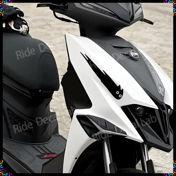 Autocollants en vinyle amusants pour moto