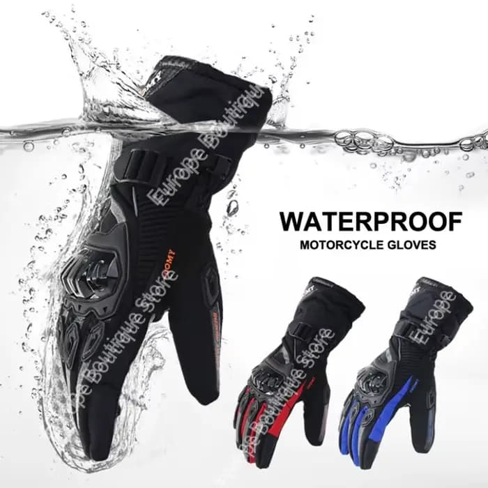 Nouveaux Gants de Moto Hiver 2026 Imperméables Chauds Thermiques Épais Longs Gauntlets de Protection Tout-Terrain pour Hommes
