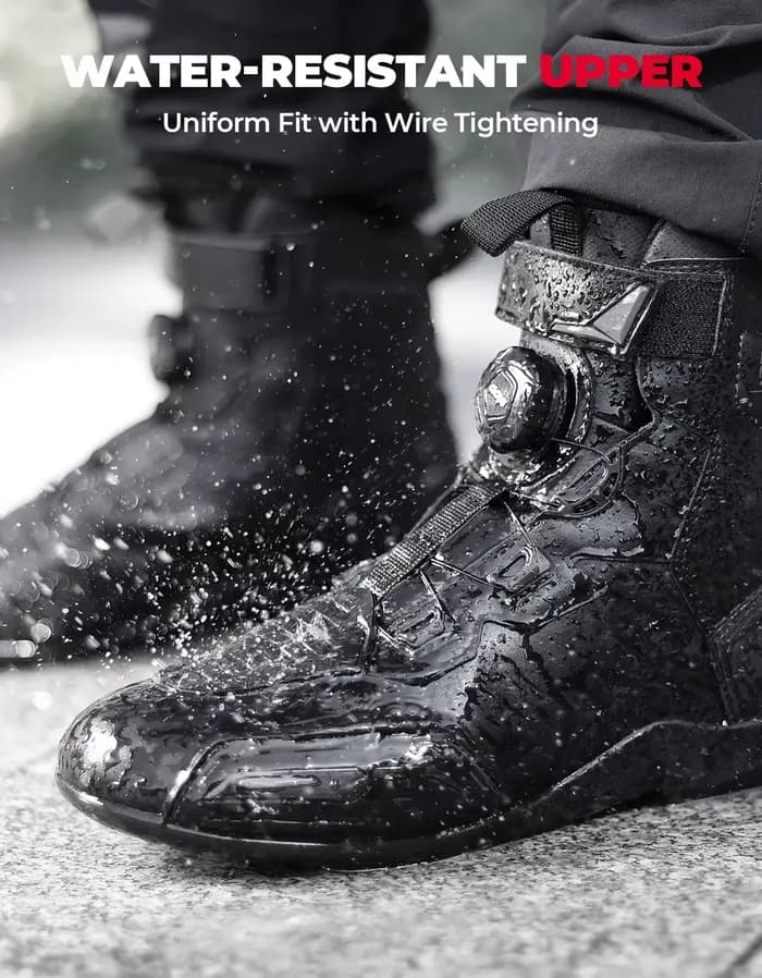 Bottes de protection de la cheville pour hommes, système de fermeture à cadran, imperméables, pour l'extérieur, UTV, ATV, moto, motocross, conduite tout-terrain