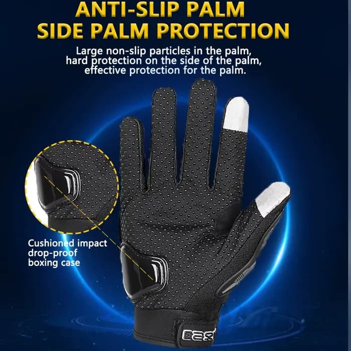 Gants de moto bleus été hommes femmes Motocross gant de course respirant