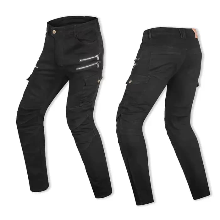 Pantalon de Motocross Style métal à Double fermeture éclair pour hommes et femmes
