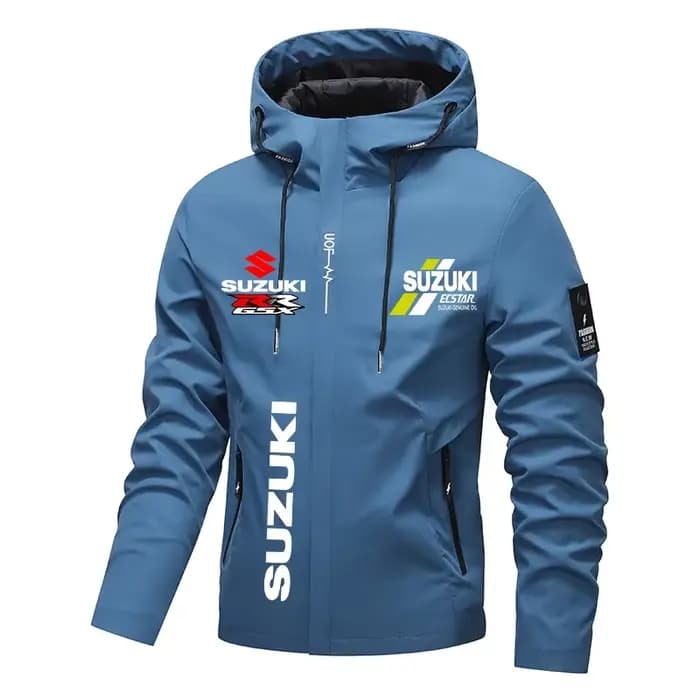 Blouson de moto coupe-vent à capuche pour homme – Qualité supérieure – Automne/Hiver – Sweat-shirt