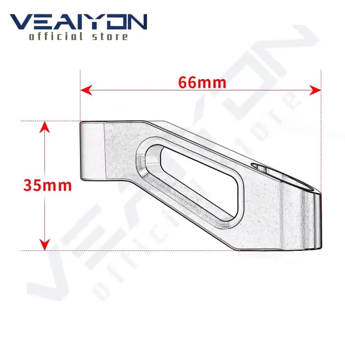 Adaptateur d'extension de rétroviseurs en aluminium CNC