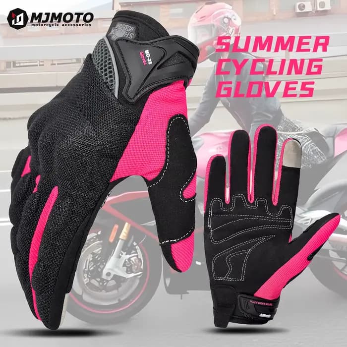 Gants de Moto rose pour femmes