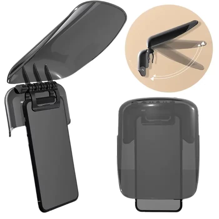 Support de téléphone pour moto Pare-soleil Visière de casque étendue imperméable