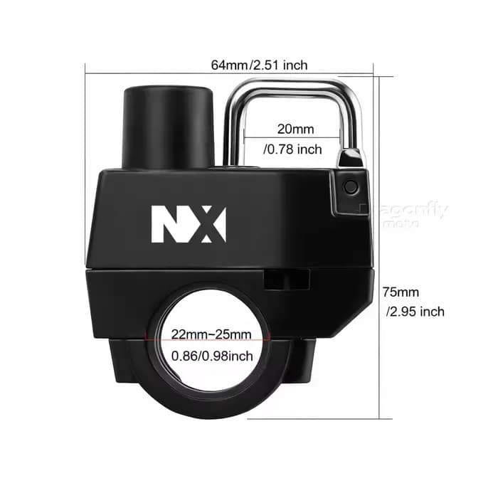 Antivol de casque de moto pour HONDA NX400 NX500 NX 400 NX 500 2024-2025 – Dispositif de verrouillage antirouille