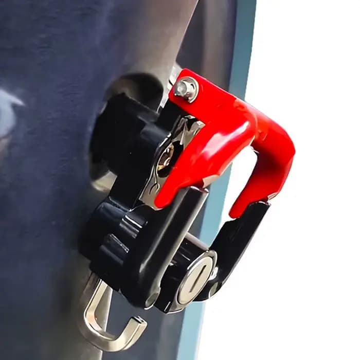 Verrou de sécurité antivol pour casque de moto en aluminium