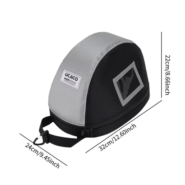 Sac de rangement pour casque avec poignée de transport