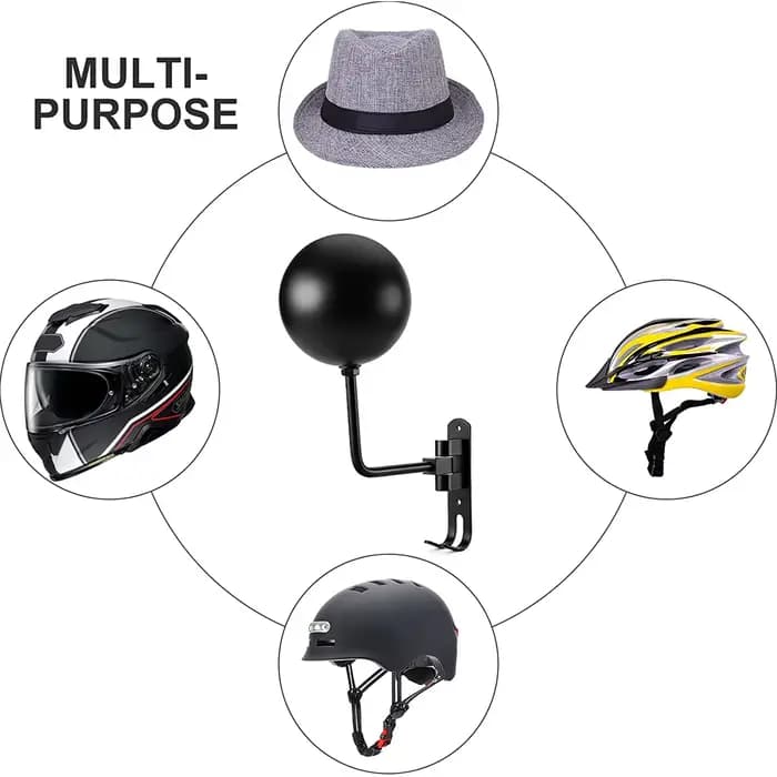 Support mural pour casque de moto