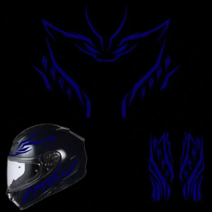 Autocollants de casque pour panthère jaune rouge noir, accessoires de moto abstraits, décalcomanies de décoration modifiée