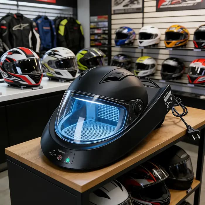 Séchoir intelligent pour casque de moto avec fonctions de stérilisation
