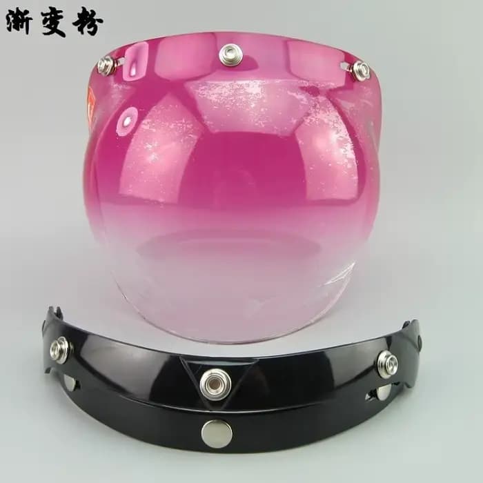 Visière à bulles pour casque de moto