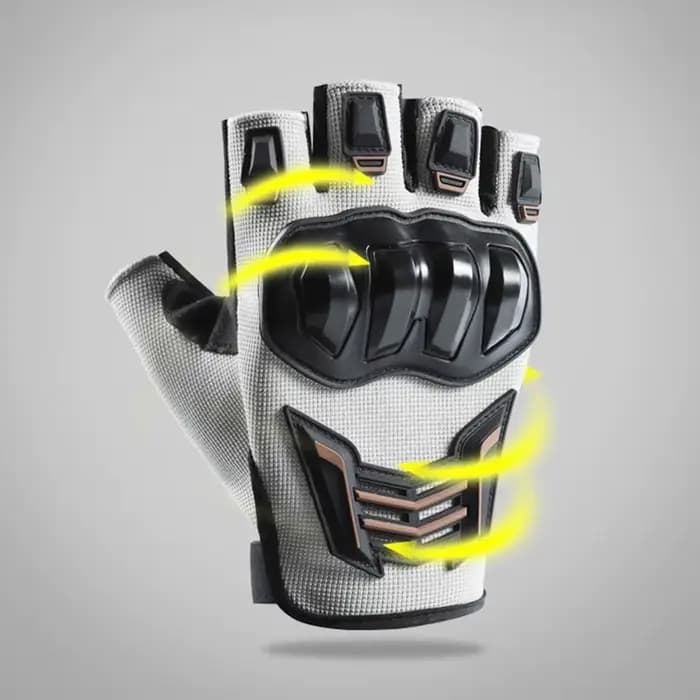 Gants de moto demi-doigts d'été
