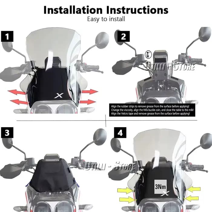 Sac de Cockpit pour accessoires de moto