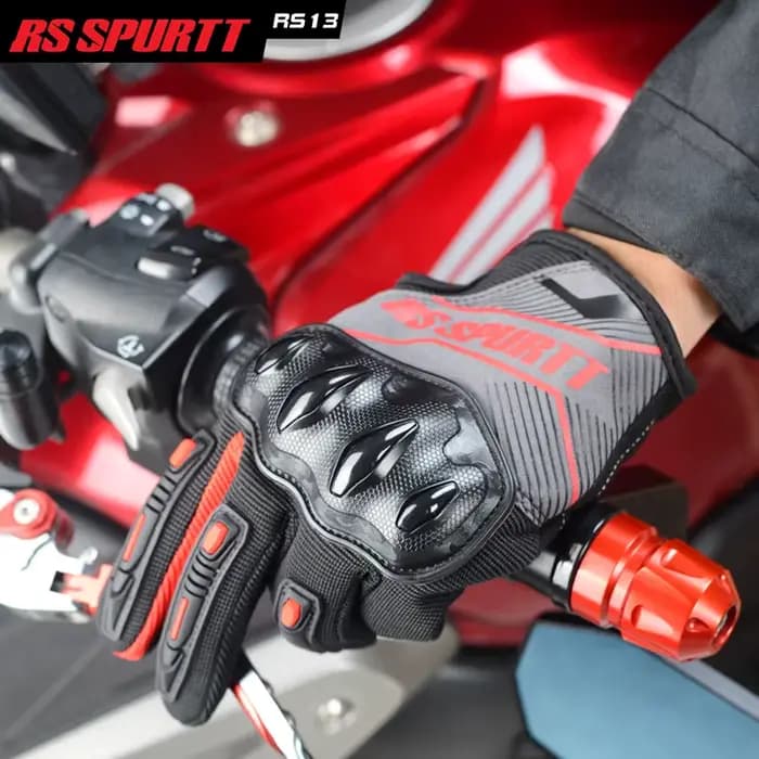 Gants de course moto RS13 à écran tactile