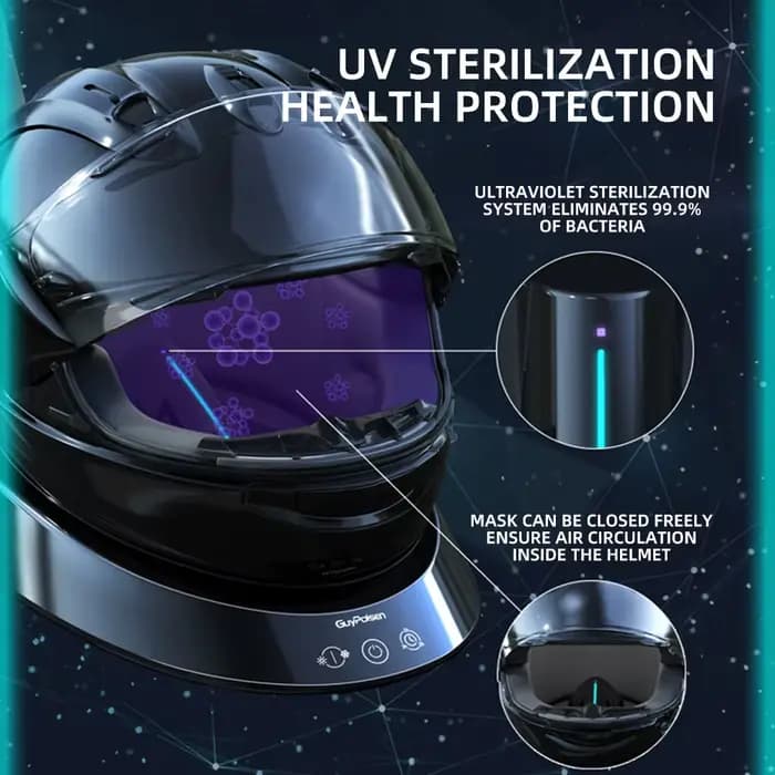 Sèche-capaceteuse et stérilisateur portables pour moto