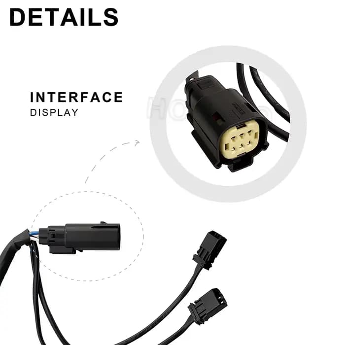 Adaptateur d'accessoires avant pour feux de circulation/clignotants pour Harley Street Glide & Road