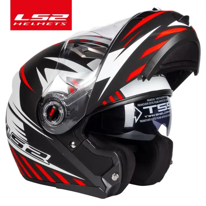 Capacete LS2 FF370 casque de moto rabattable LS2 casques modulaires à double lentille avec pare-soleil casco