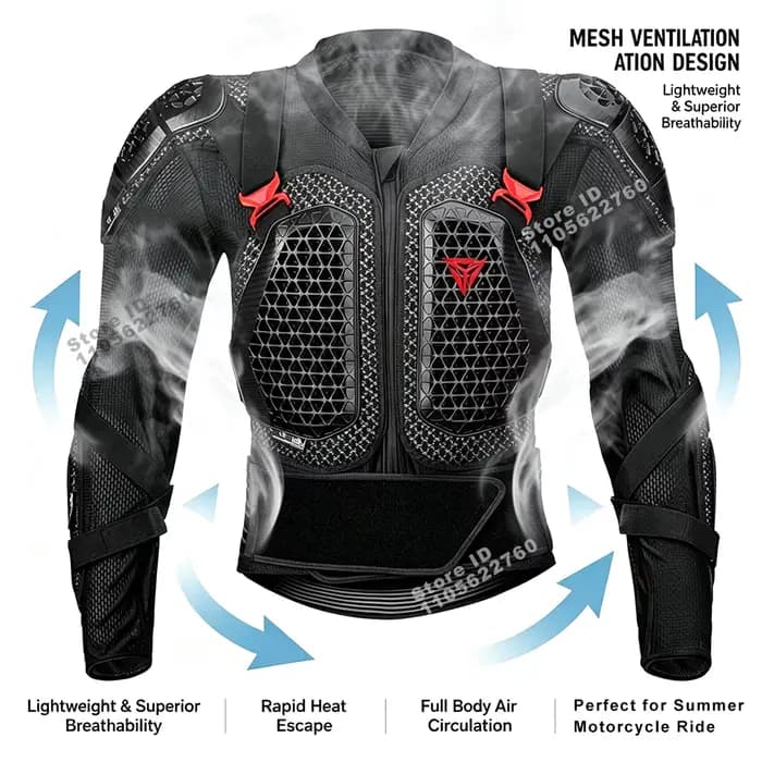 Blouson de moto avec protection intégrée pour la protection de la moto