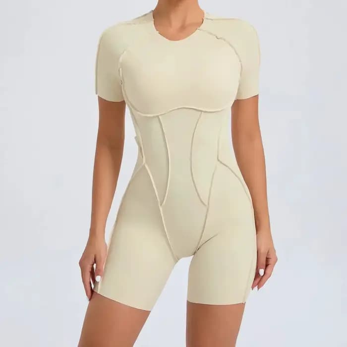 Combinaison de yoga et de fitness d'été pour femme, une pièce rembourrée, sexy, tenue de sport, vêtements de sport pour femme, kit de gym