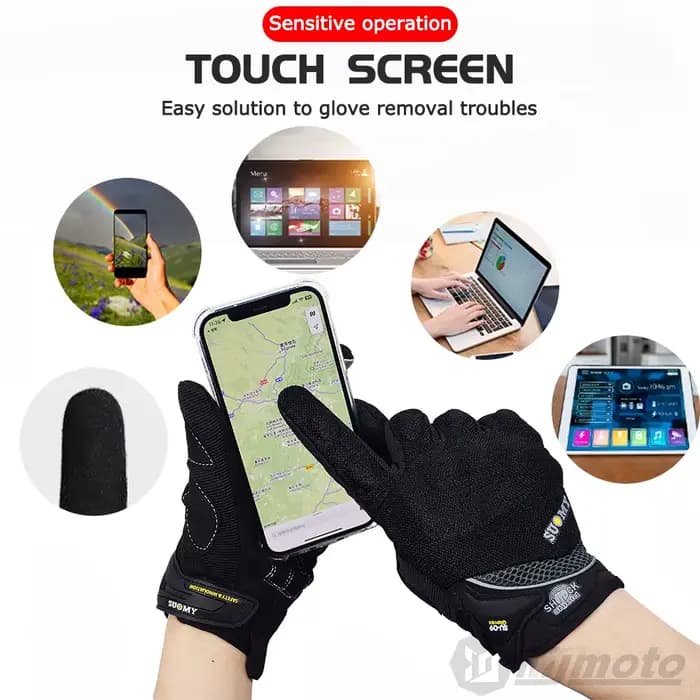 SUOMY gants de Moto été homme respirant écran tactile
