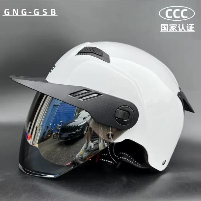 GSB – demi-casque de Moto pour hommes