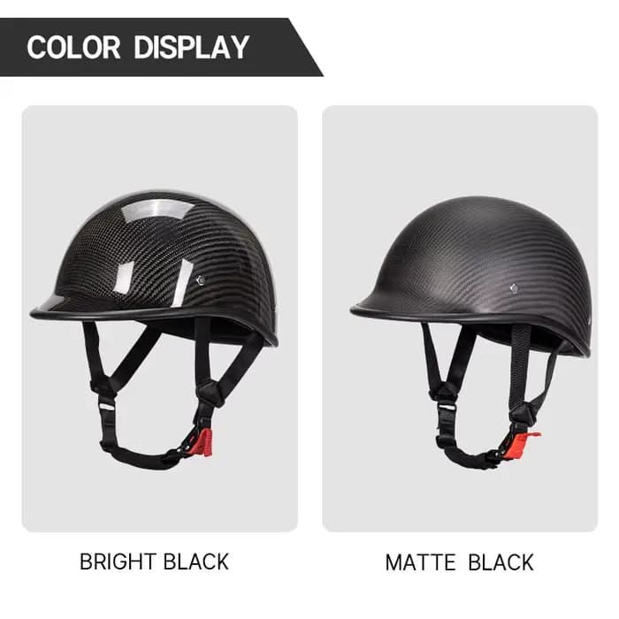 Casque de moto en Fiber de carbone noir