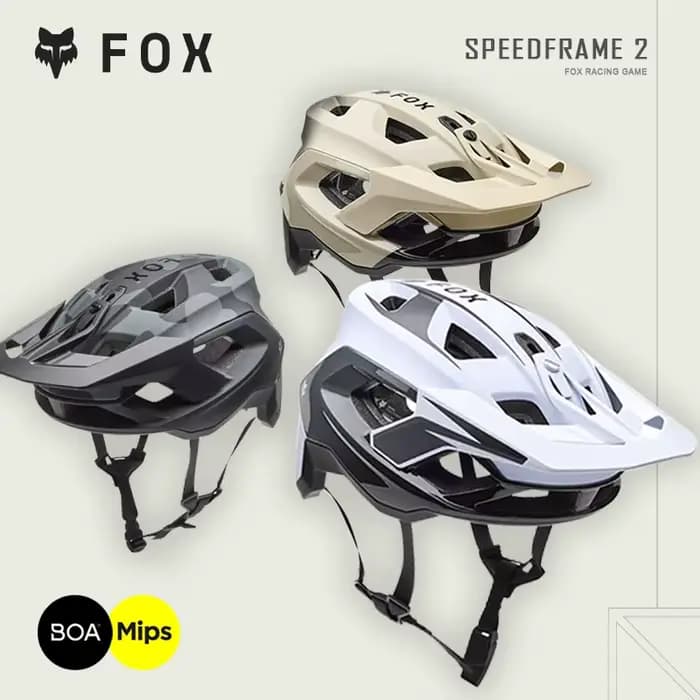 Casque FOX Speedframe 2 Pro & RS – VTT Cross-Country XC ultra-léger avec système d'ajustement BOA boucle magnétique MIPS