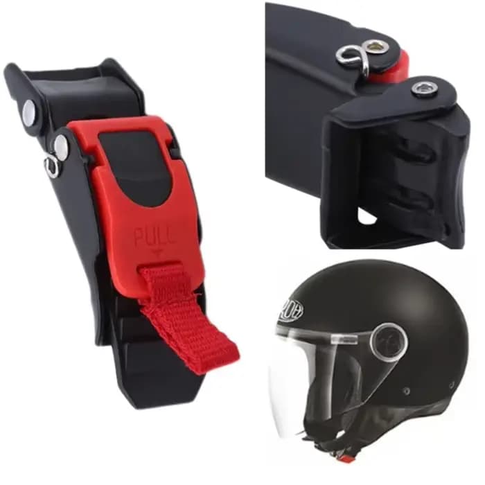 Clip de fixation rapide pour mentonnière de casque de moto