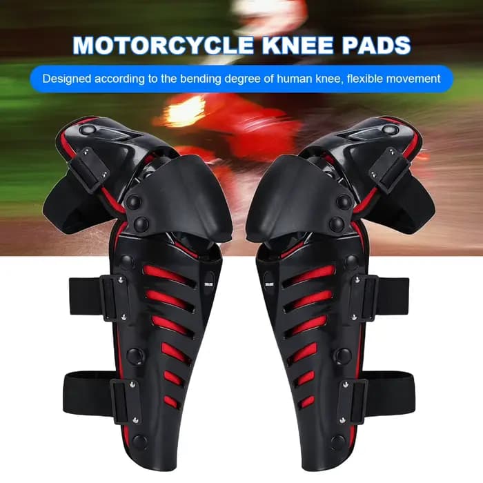 Genouillères de motocross en PE, protection souple pour genoux de moto tout-terrain, protège-genoux pour VTT et conduite hors route