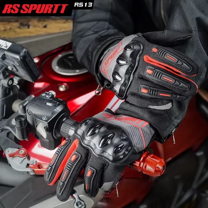 Gants de course moto RS13 à écran tactile