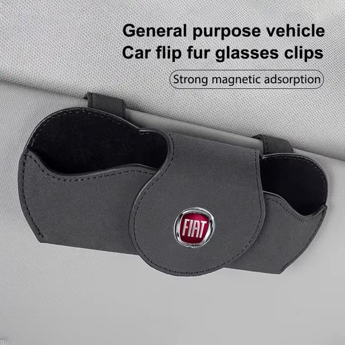 Boîte de rangement de lunettes pare-soleil de voiture, étui de lunettes de soleil pour Fiat Ducato 500 500L Panda Grande Punto Lancia Musa, accessoires