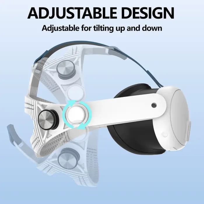 Sangle de tête Elite adaptée pour Meta Quest 3/Quest 3S, douce, confortable, respirante et réglable, accessoire pour casque VR