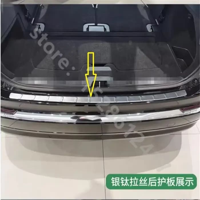 Accessoires de voiture pour Volvo XC90 2015 2016 2017 -2024, protection de pare-chocs arrière en acier inoxydable, protection de seuil de coffre
