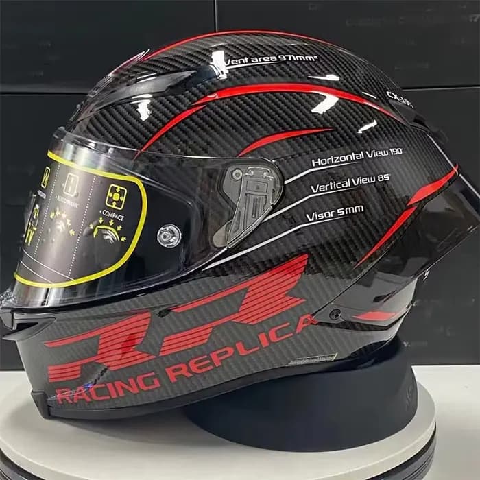 Double RR Scooter Casque Motocross grand Spoiler