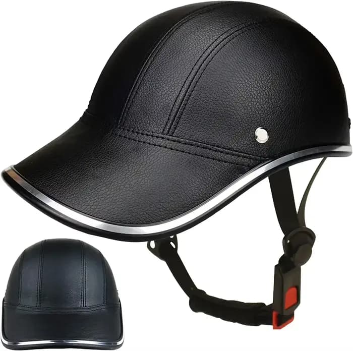 Casque de véloMoto MotocrossBicycle électriqueCasque de sécurité en cuir ABSCasque