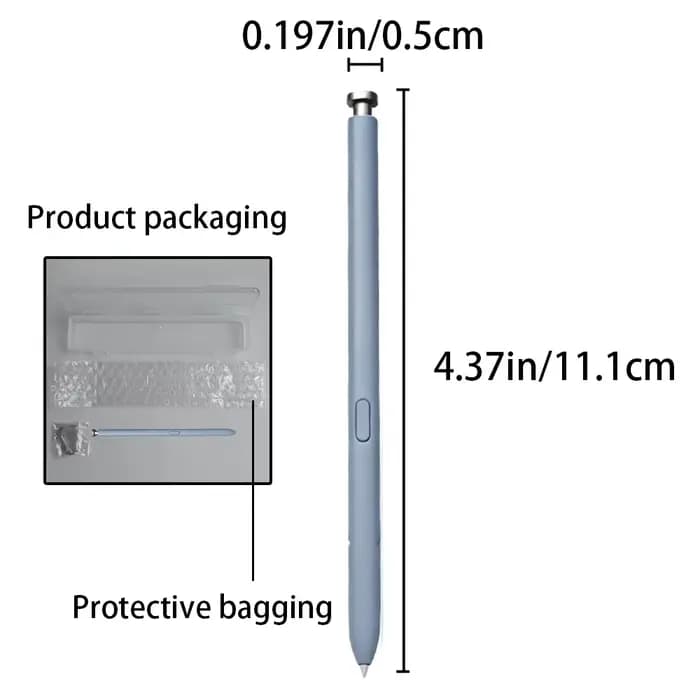 Kit d'accessoires 3 pièces pour Samsung Galaxy S25 Ultra : Stylet S Pen EJ-PS938 (non-BLE) + Embouts supplémentaires + Coque de téléphone en TPU souple transparente