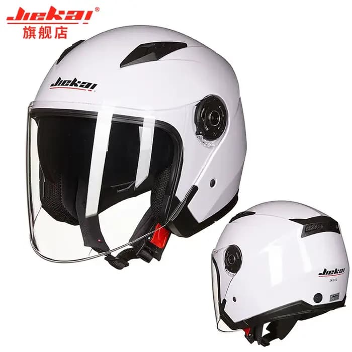 JEIKAI – Casque de moto avec double objectif, unisexe, véritable, pour scooter
