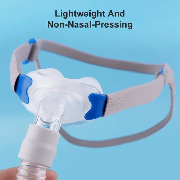 Cpap oreillers nasaux masque universel Apnée du sommeil masque Nasal avec couvre-chef pour masque Cpap & Lipap avec S/M/L 3 tailles coussins en Silicone