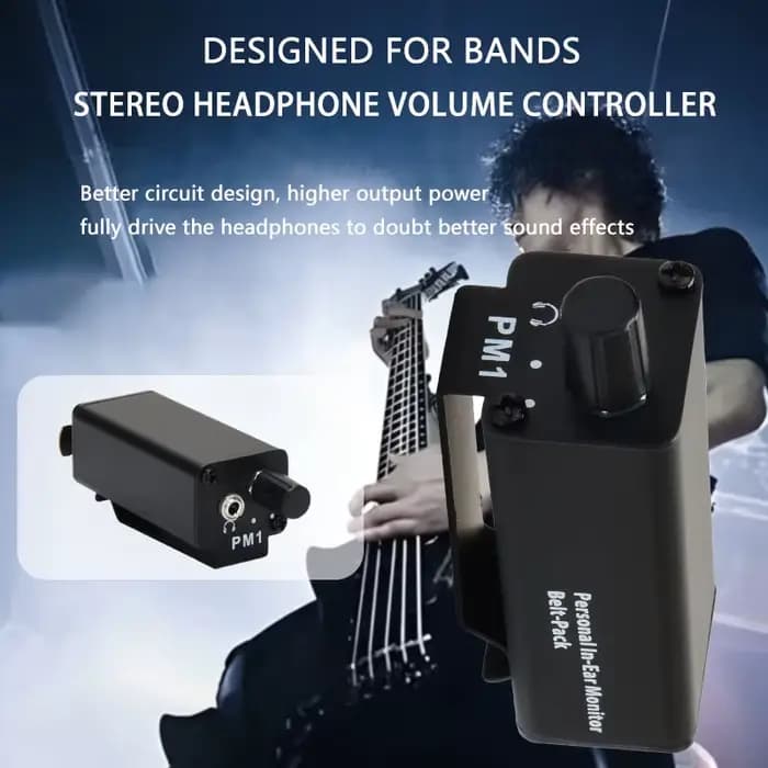 Amplificateur de casque P2, moniteur intra-auriculaire ultra-compact, moniteur stéréo/amplificateur de puissance pour casque/moniteur musical pour casque