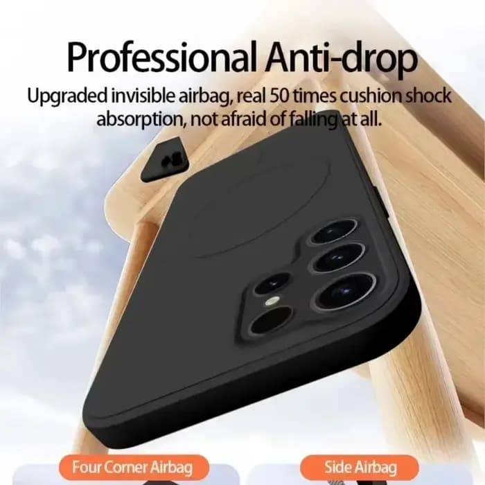 Étui de Charge magnétique sans fil en Silicone liquide d'origine pour Samsung Galaxy S26 S25 S24 S23 S22 Ultra pour Magsafe housse antichoc