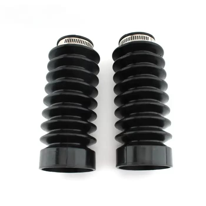 2 protections de fourche avant de moto