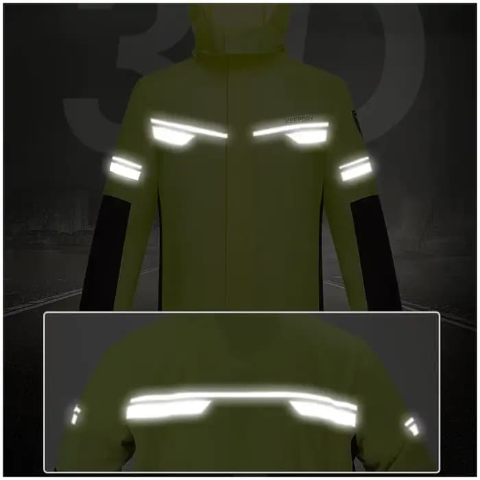 Combinaison de pluie réfléchissante pour moto, imperméable, NANSHI